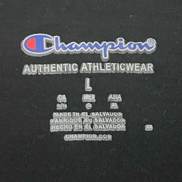Champion Mens Logo Tee Size Large - Picture 2 of 2